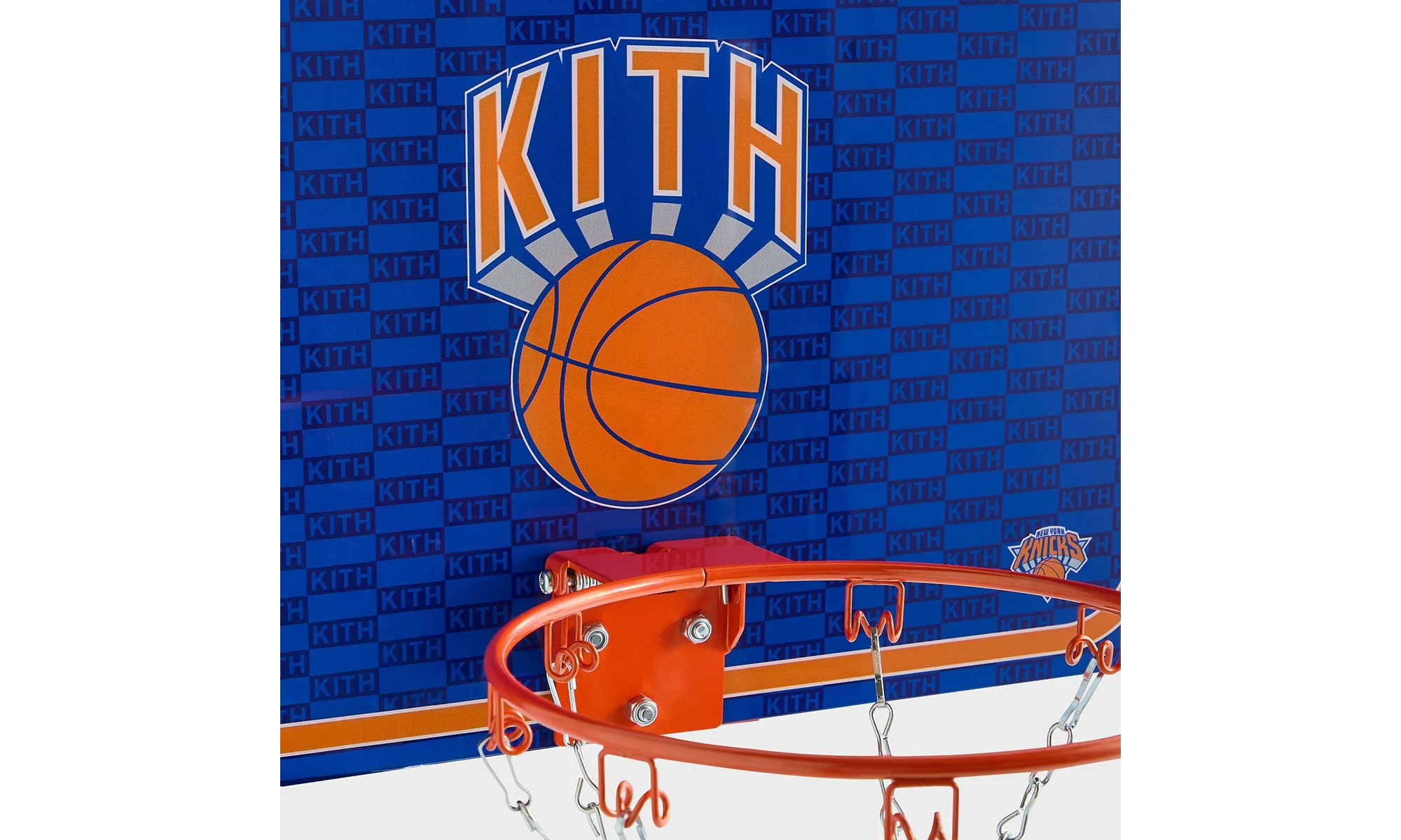 Wilson Knicks Mini Hoop "Navy/Orange" WZ6019202 - Image 3