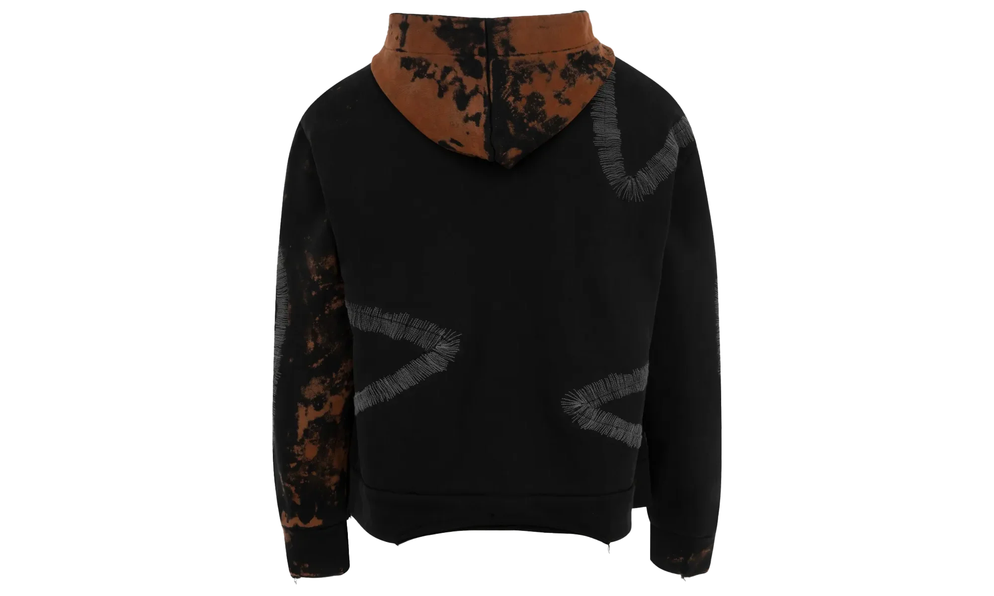 Windowed Zip Up Hoodie "Coal" 1110410002FW24 COAL - Image 2
