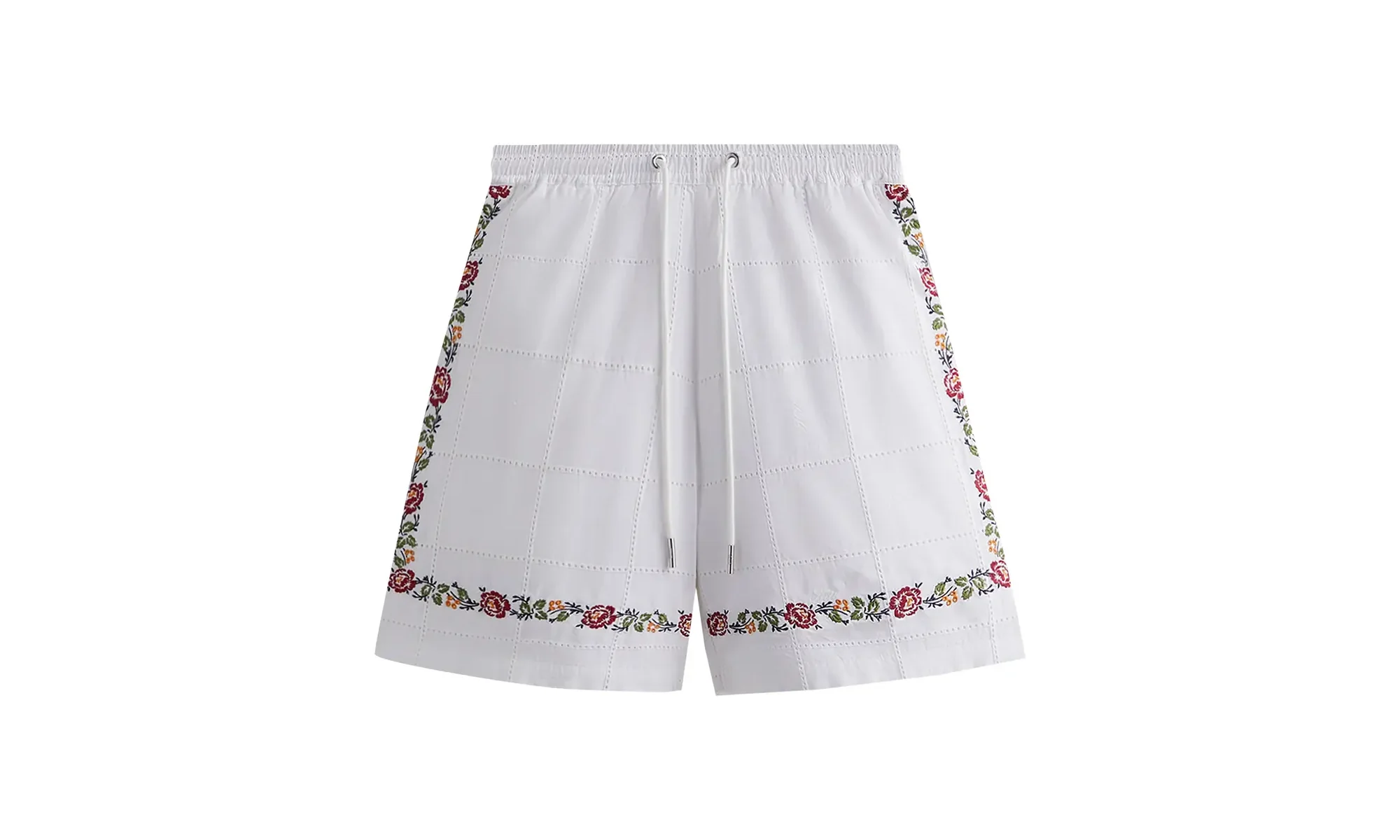 Windowpane Eyelet Belmont Short "White" KHM060354 101