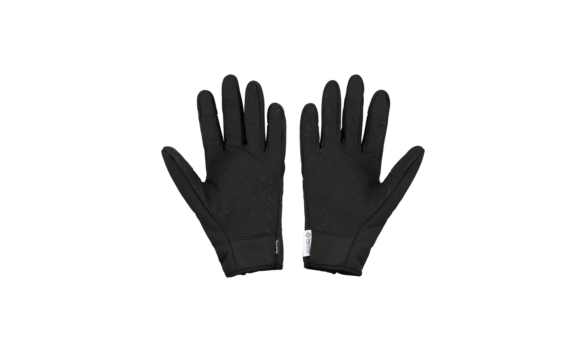 WINDSTOPPER Zip Gloves "FW25 - Black" SU26875 - Image 2