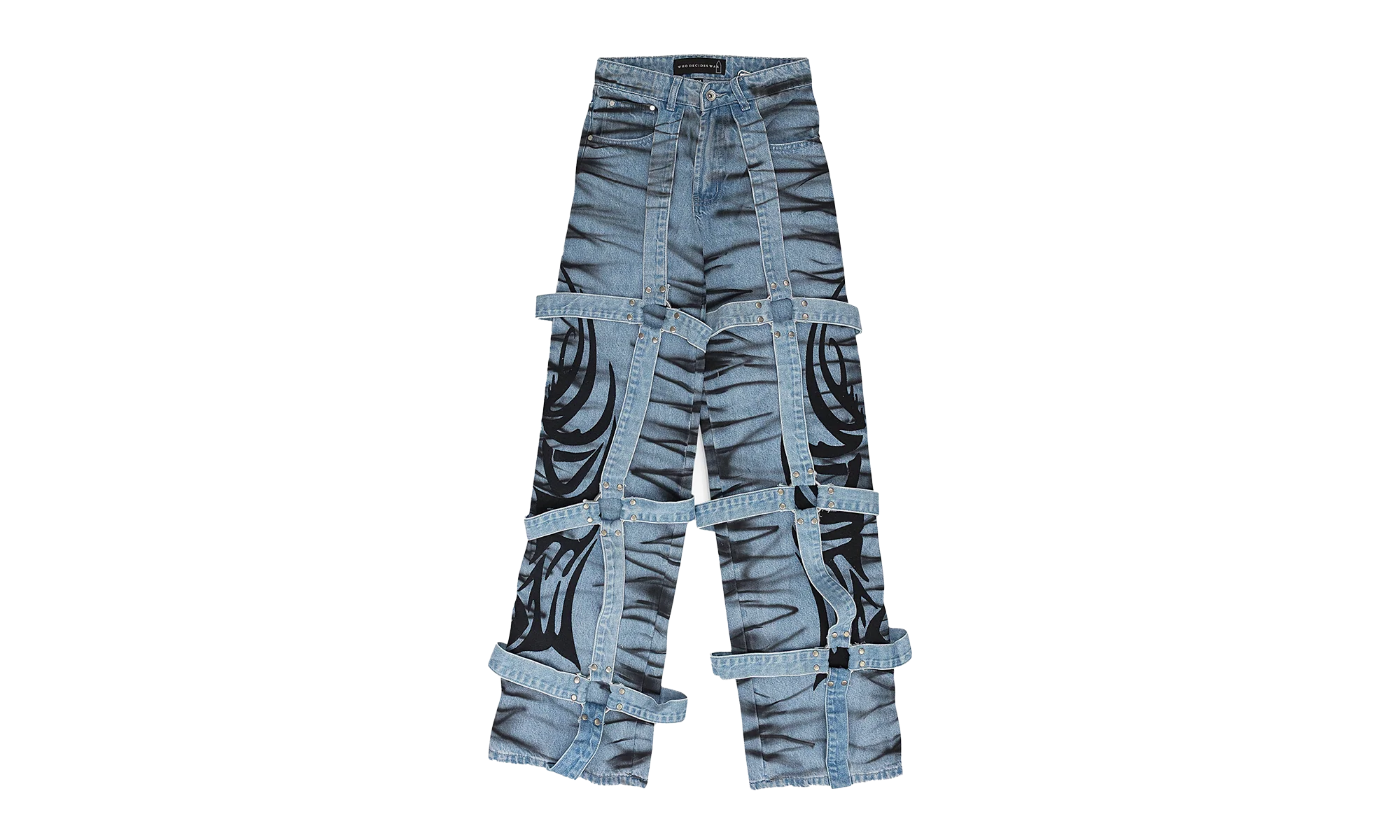 Winged Logo Bondage Pants "Blue" 1121040008SS24