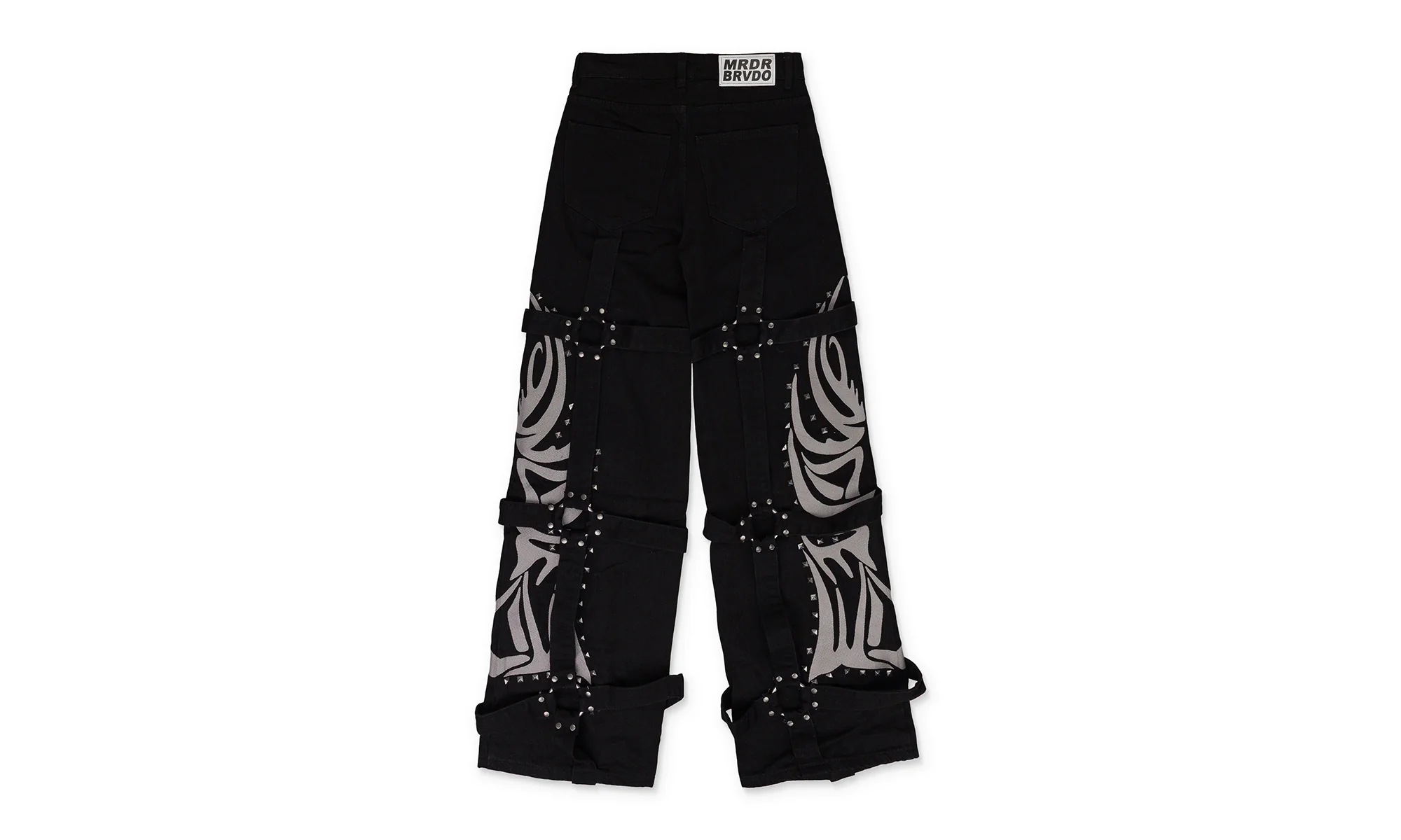Winged Logo Bondage Straight-Fit Jeans "Black" 1121030002SS24 - Image 2