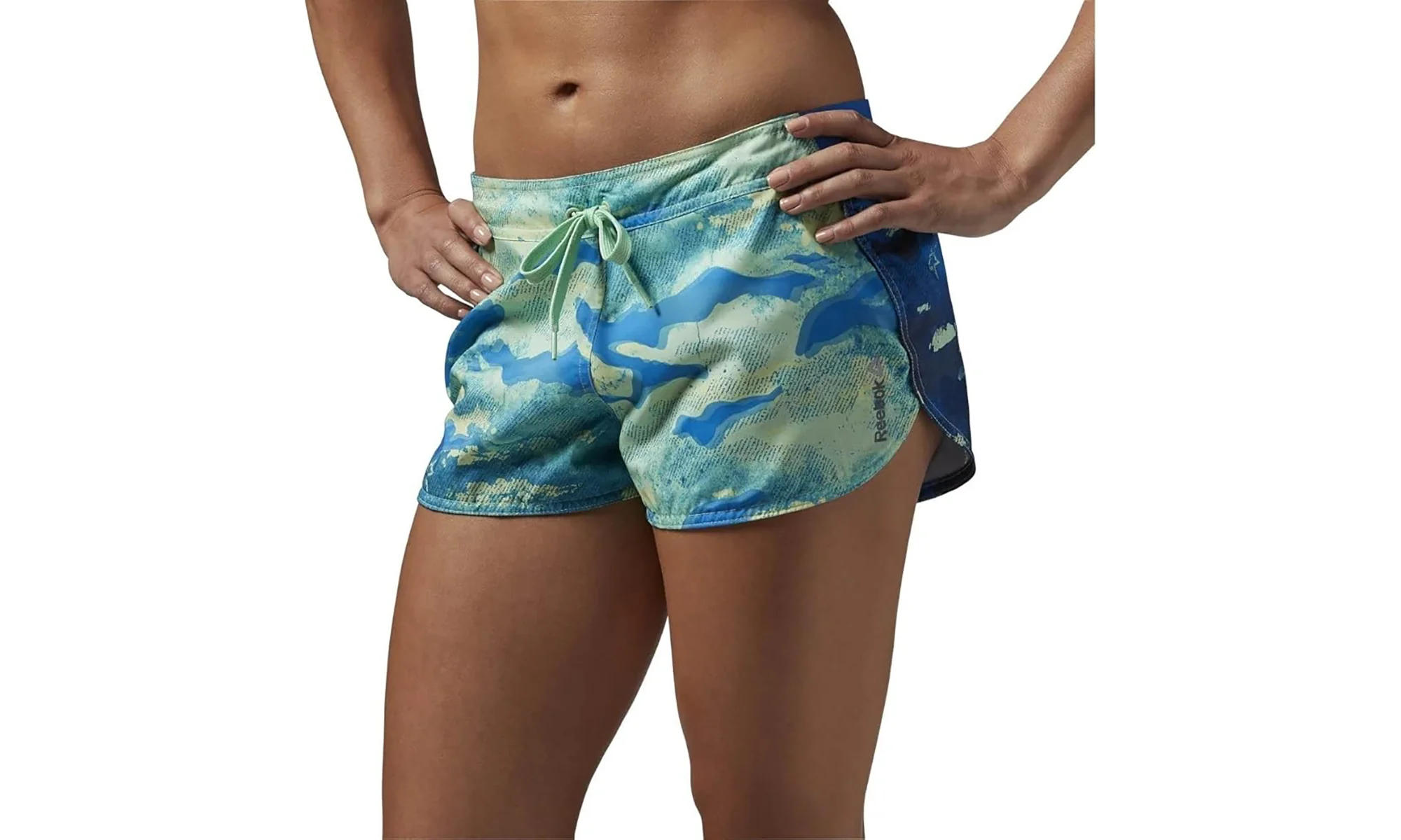 WOR Woven AOP Camo Shorts WMNS "Sea Green" AJ3467