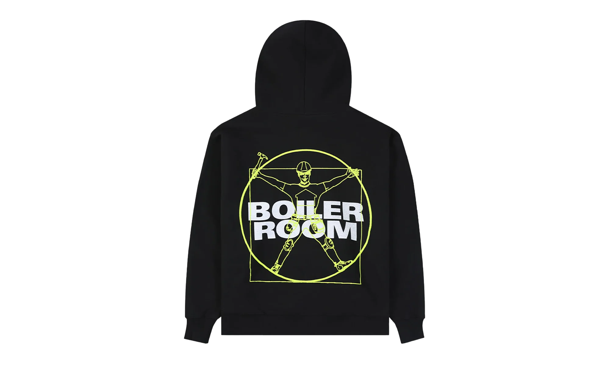 Workman Pullover Hoodie "Boiler Room - Black" P25F007 BLACK - Image 2