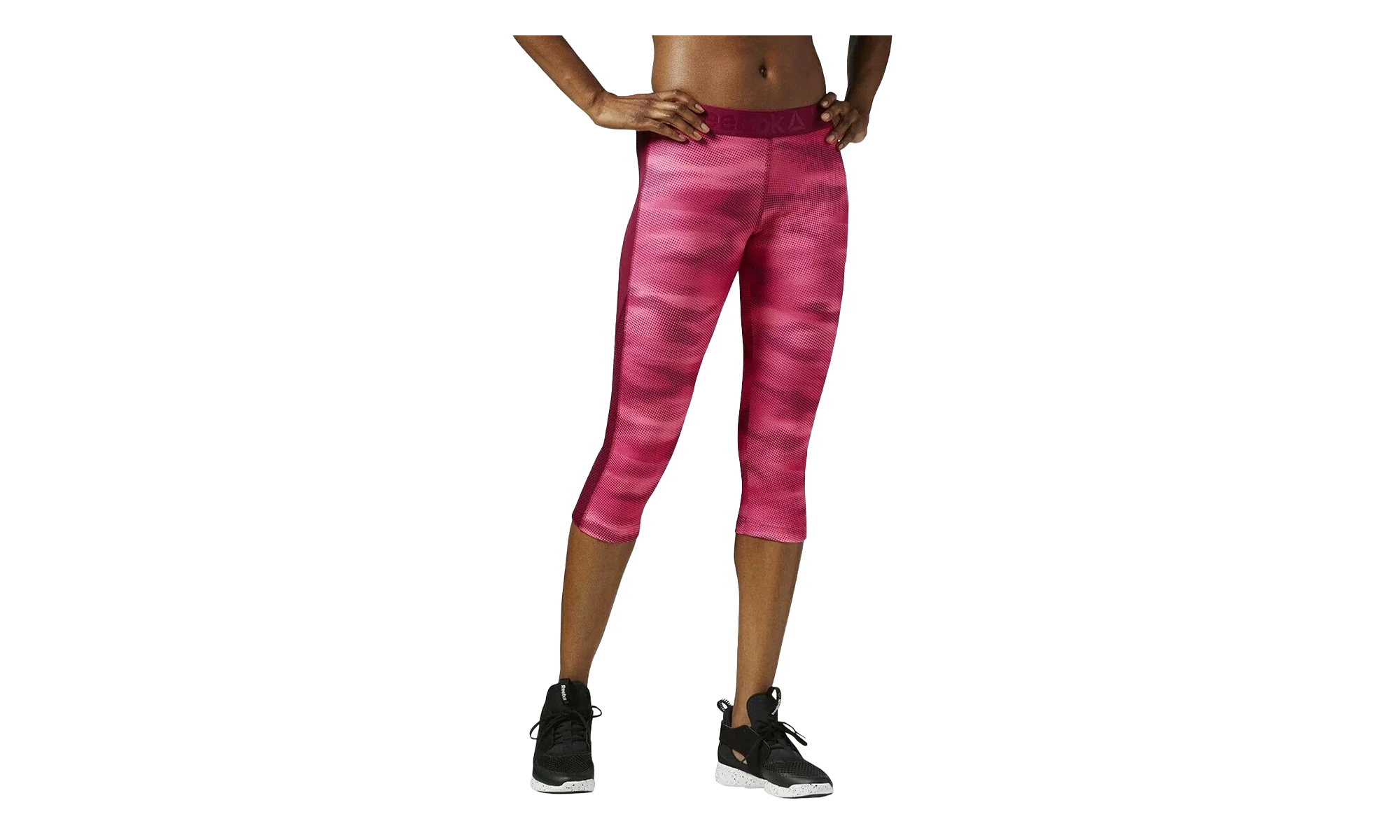 Workout Ready Printed Capri WMNS "Poison Pink / Reebok Berry" AY2121