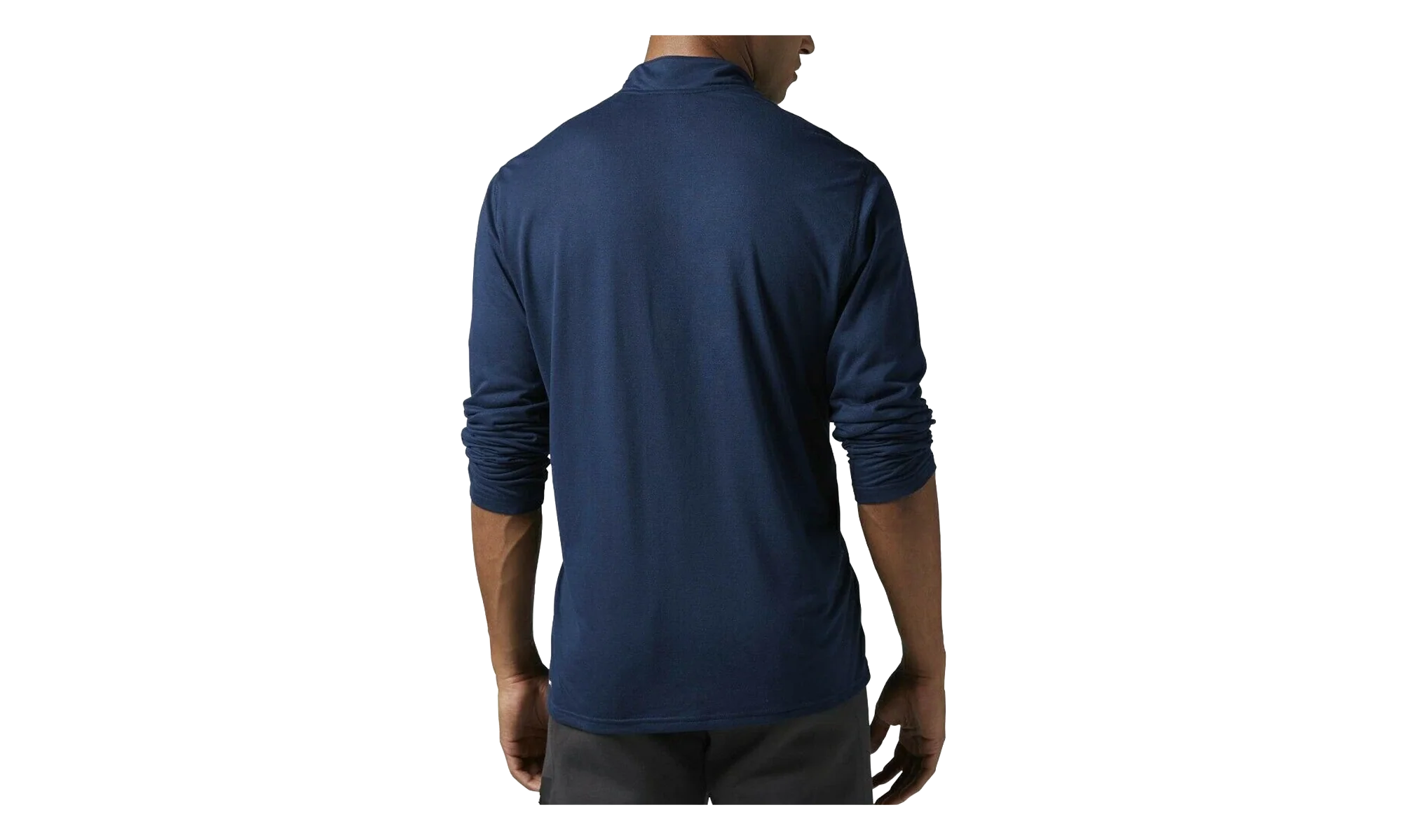 Workout Ready Supremium 2.0 1/4 Zip Tee "Collegiate Navy" BQ8075 - Image 2