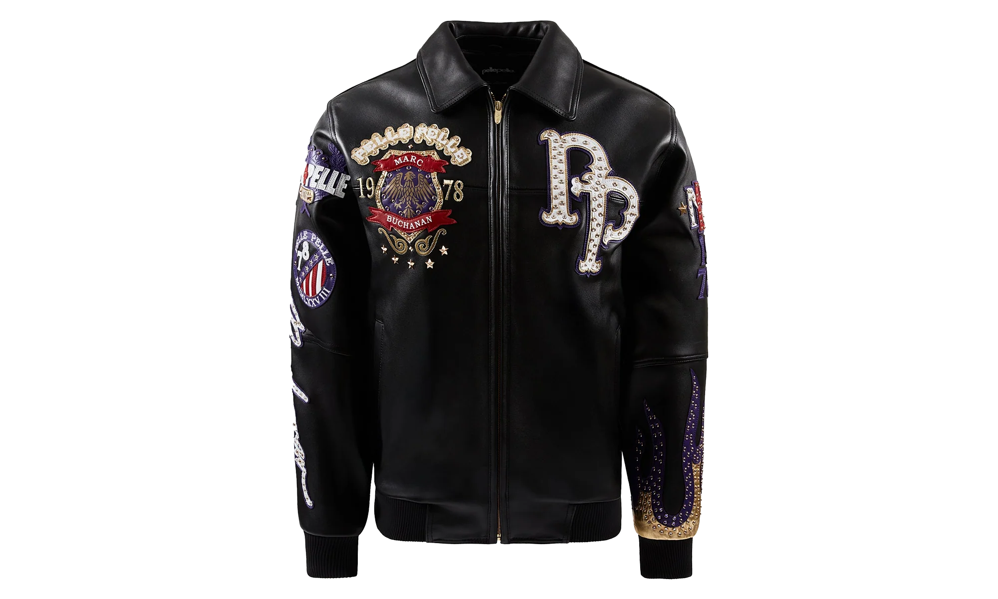 World Famous Jacket "Black White Purple" PP003