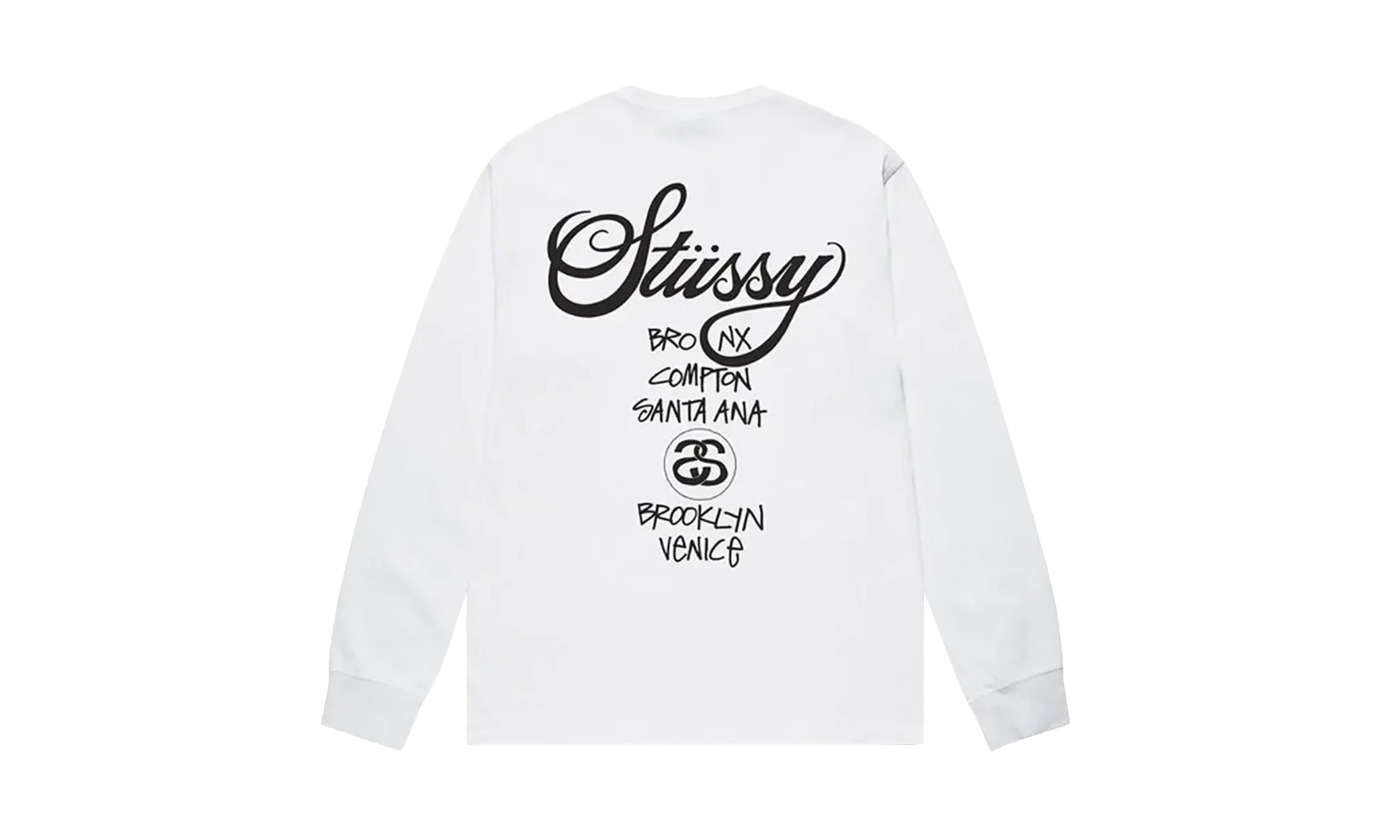 World Tour LS Tee "White" STUS82 - Image 2