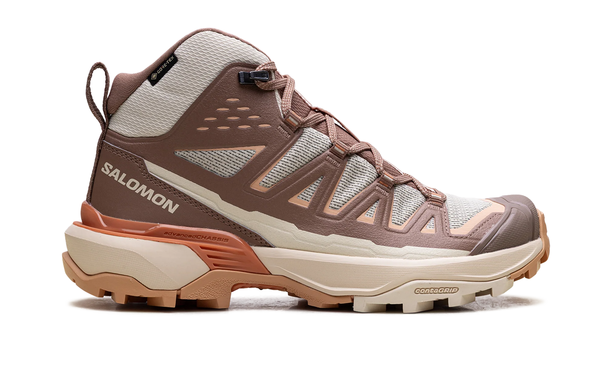 X Ultra 360 Edge Mid Gore-Tex WMNS "Shortbread / Raw Umber / Prairie Sunset" L4746270022 - Image 6