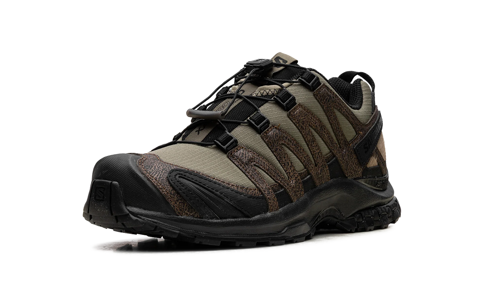 XA Pro 3D Distressed Leather "Dark Earth Black" L47797400 - Image 4