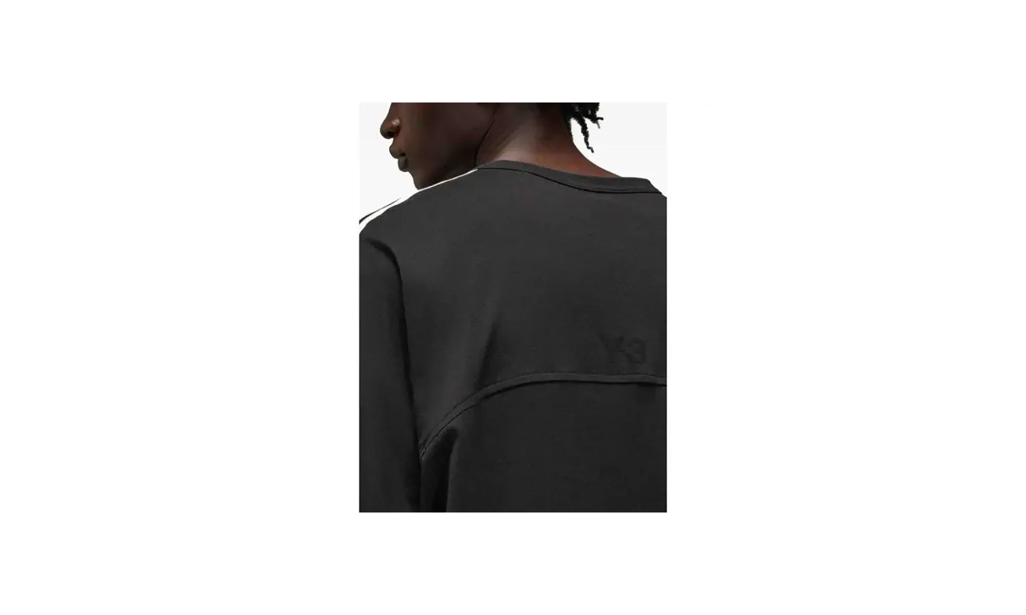Y-3 3-Stripes Ss Tee "BLACK" JN4986 - Image 2