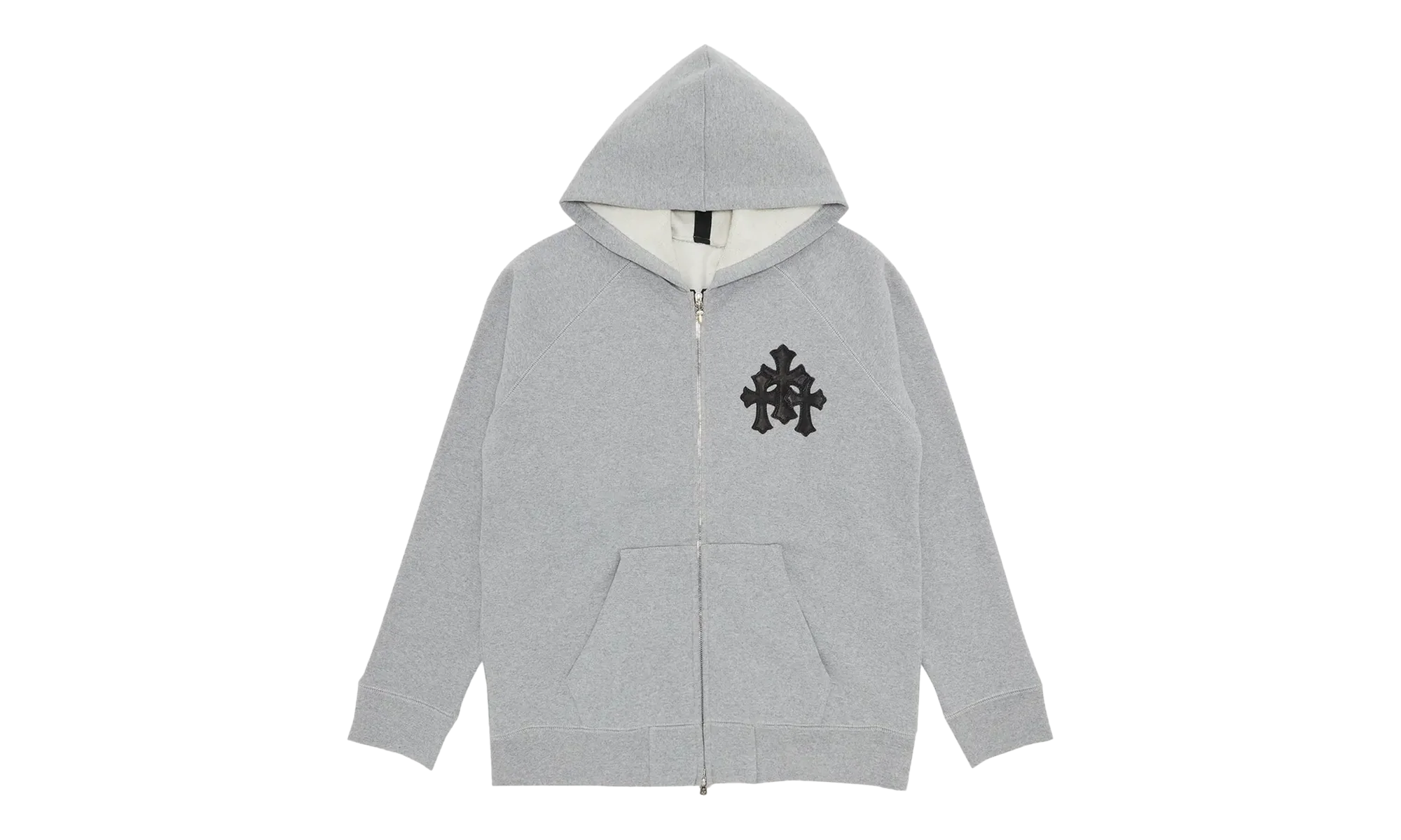 Y Not Cross Patch Zip-up Hoodie "Grey" CHRM0472