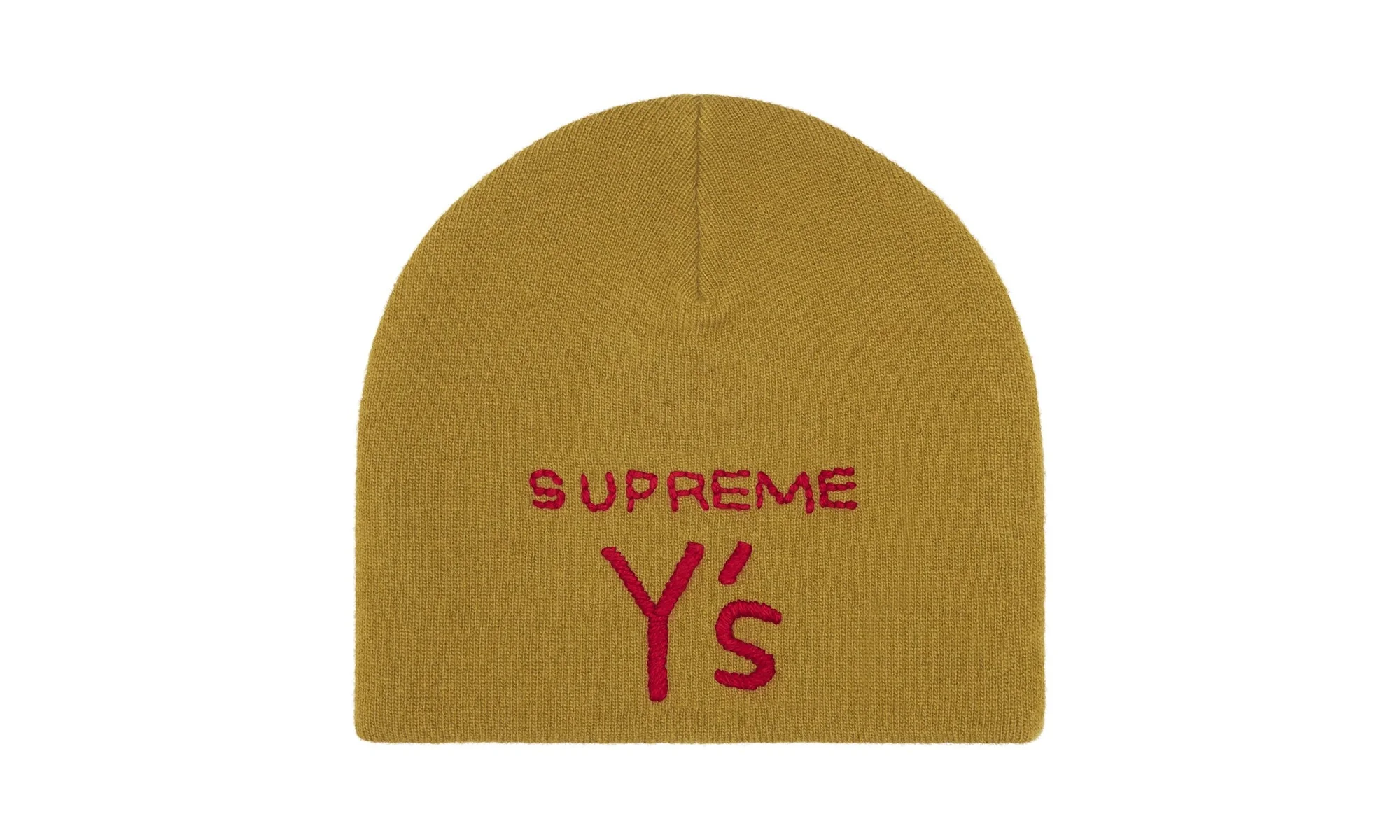 Y's by Yohji Yamamoto Skull Beanie "Gold" SU26421 - Image 2
