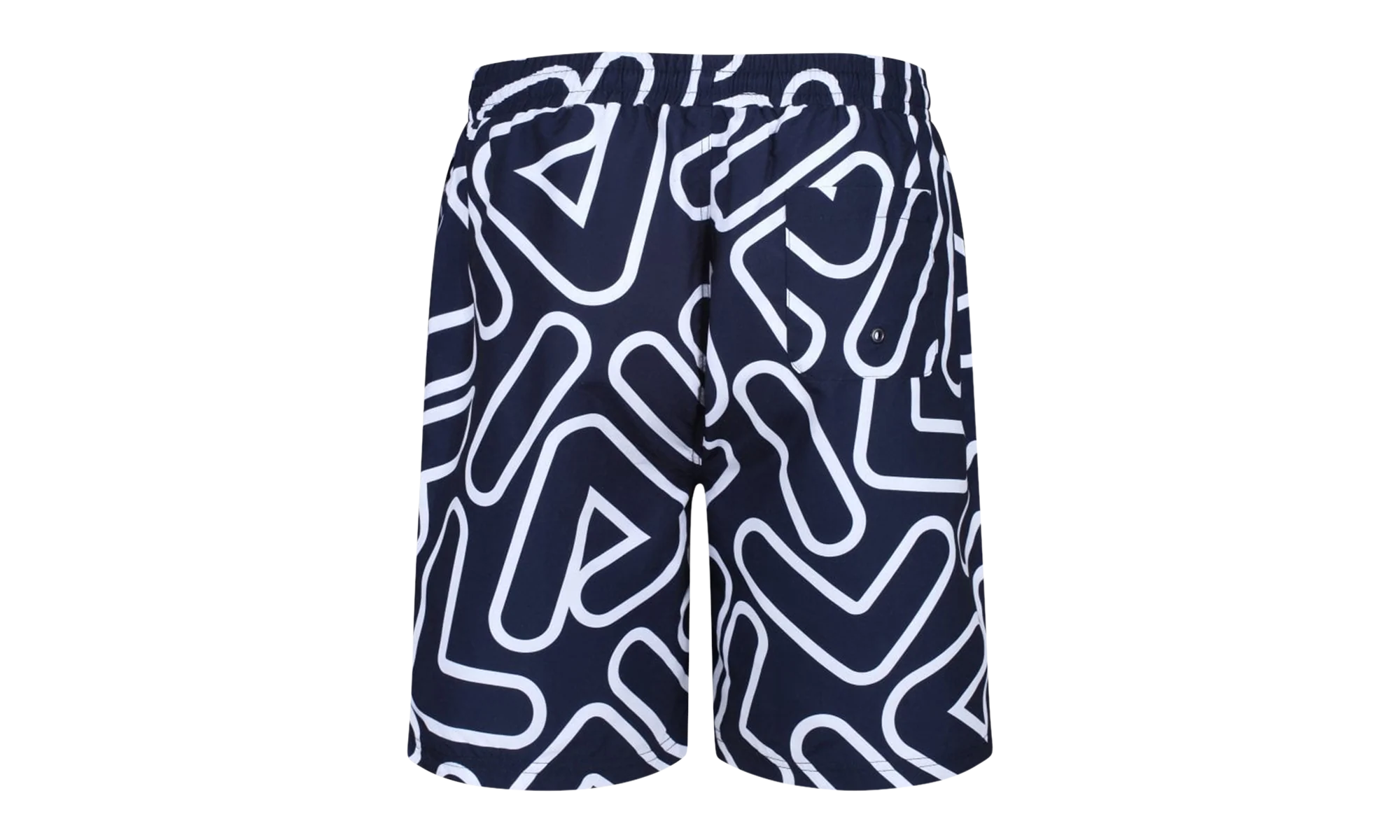 YASH Outline All Over Print Swim Short "Peacoat / White" LM015913 410 - Image 2