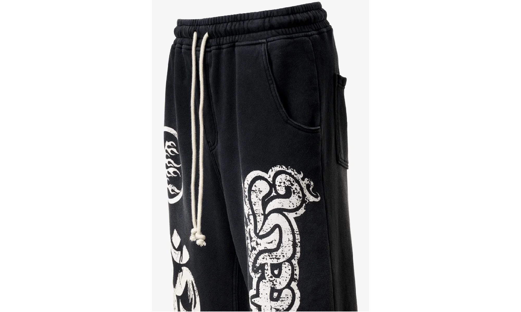 YOGA REMIX SWEATPANTS (BELT LOOP FIT) "Black" HSR169 - Image 2